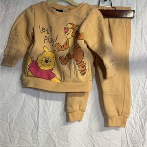 Disney Winnie the Pooh 2-Piece Fleece Sweatshirt & Jogger Set – Size 2T